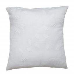 Liana Applique Pillow Cover - White